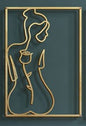 Metal Wall Decoration Art Body Line