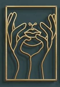 Metal Wall Decoration Art Body Line